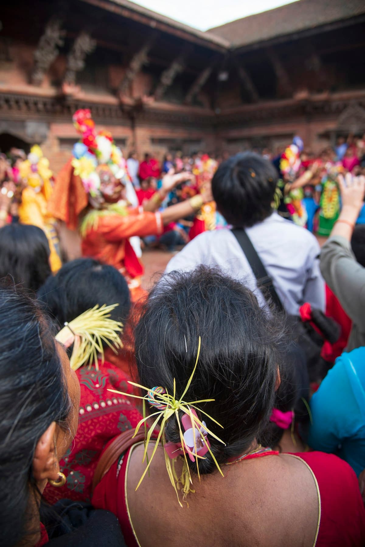 Crowds gathering for Dashain celebrations