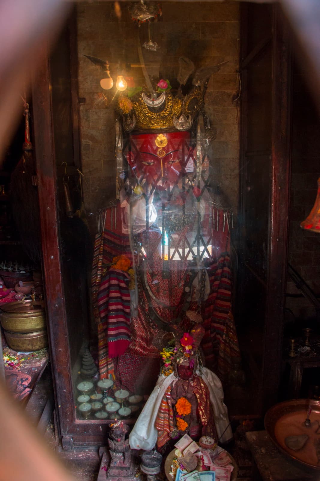 Courtyard panorama of Chaturbramha Maha Bihar in Bhaktapur