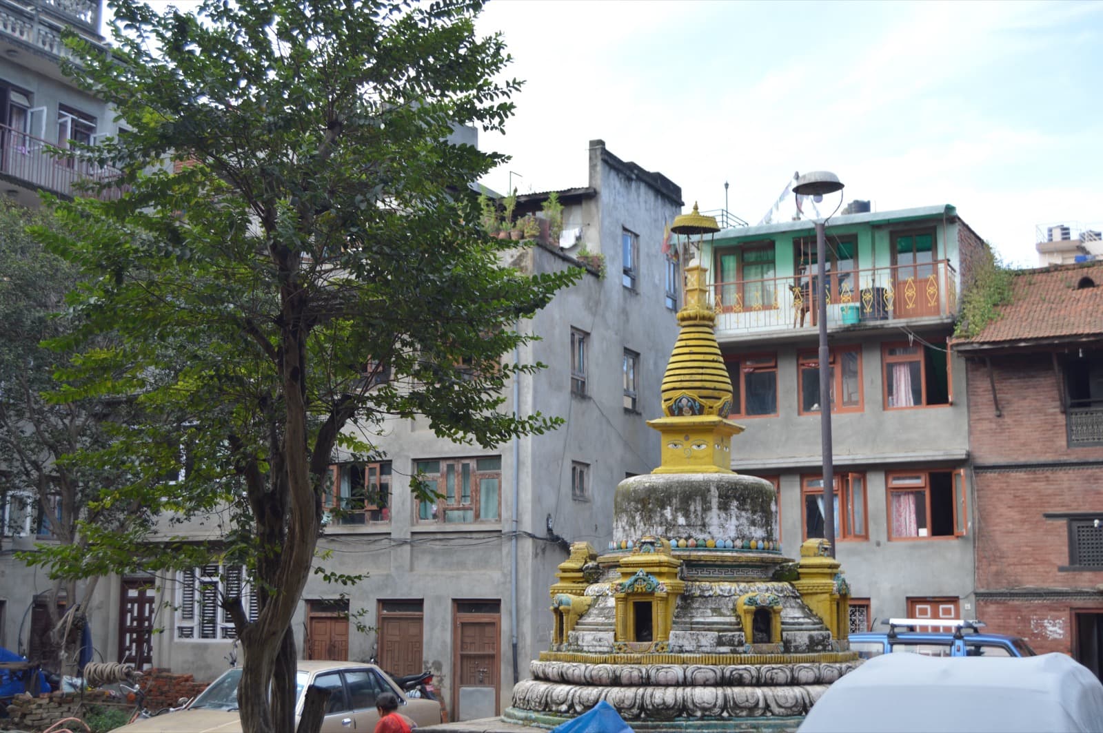 Temple facade at Shree Baisha Barna Mahabihar (Guji Bahal) in Patan