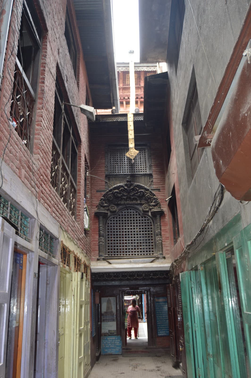 Mahabouddha temple tower covered in terracotta Buddha tiles in Patan