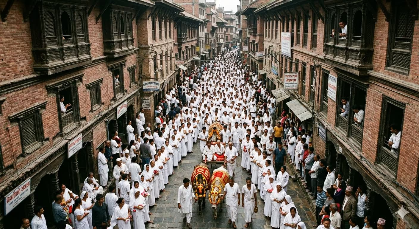 The Procession Through Old Kathmandu